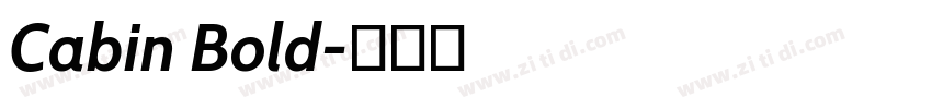 Cabin Bold字体转换